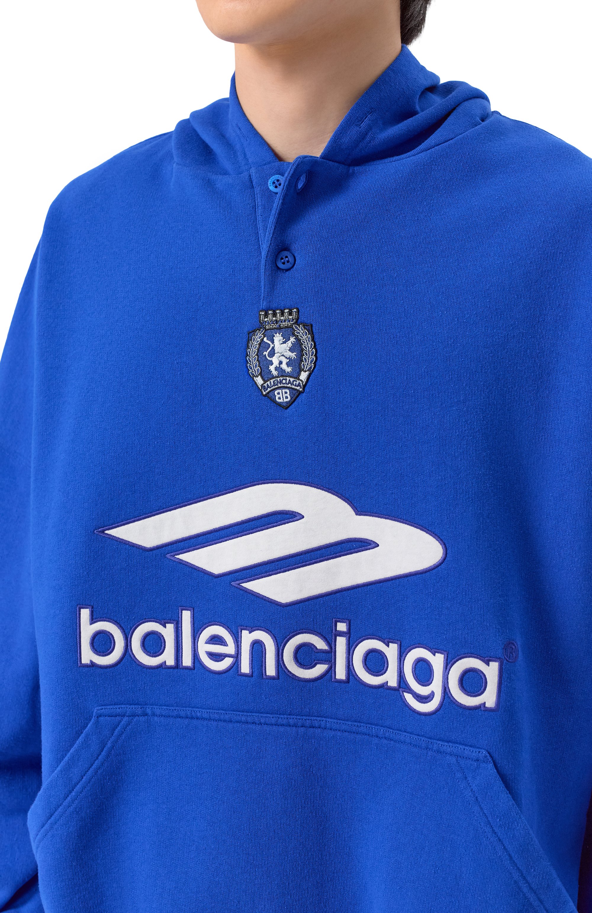 Хлопковое худи BALENCIAGA, арт. 827939/TTVQ8, фото 5