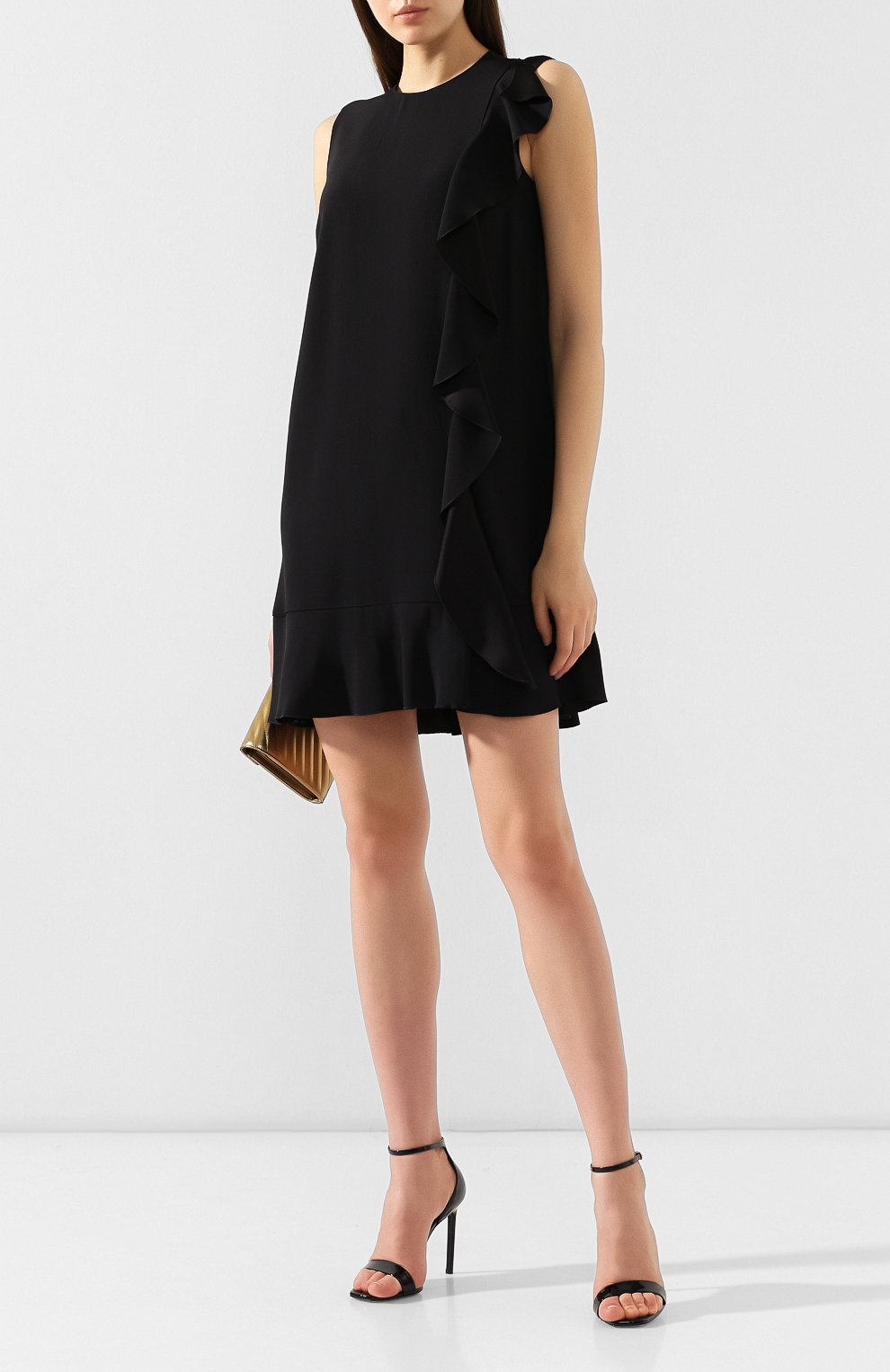 Платье с оборками REDVALENTINO черного цвета по цене 34550 руб., арт. SR3VAG05/0F1, фото 2 Платье с оборками REDVALENTINO, арт. SR3VAG05/0F1, фото 2