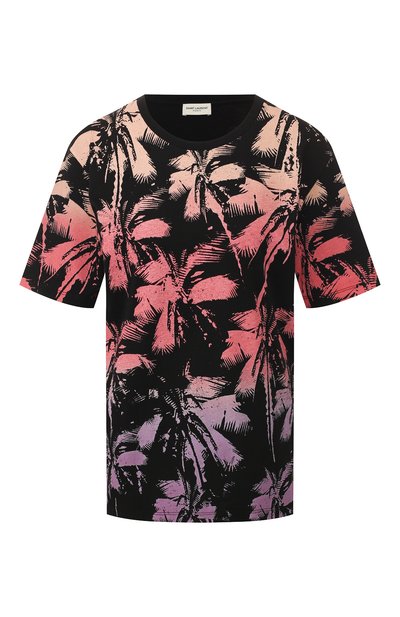 Женская хлопковая футболка SAINT LAURENT, арт. 601518/YB0Z2