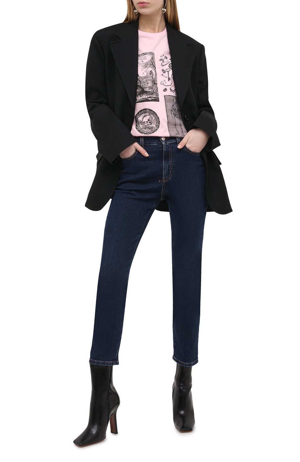 Хлопковая футболка ALEXANDER MCQUEEN розового цвета по цене 29050 руб., арт. 651389/QZACK, фото 2 Хлопковая футболка ALEXANDER MCQUEEN, арт. 651389/QZACK, фото 2