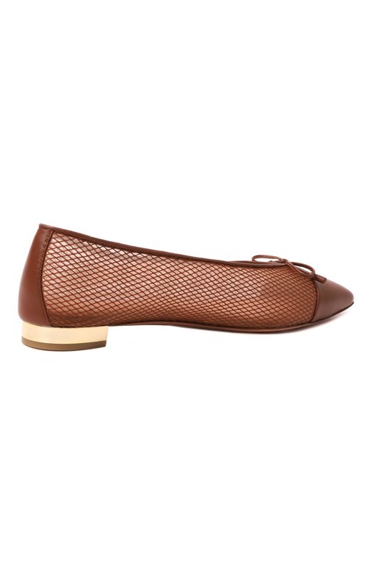 Балетки Gioia Aquazzura GIHFLAA0/MHN Коричневый  GIHFLAA0/MHN Фото 5