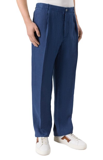 Льняные брюки 120% LINO, арт. 33ALIM29PV/D943/S00, фото 3