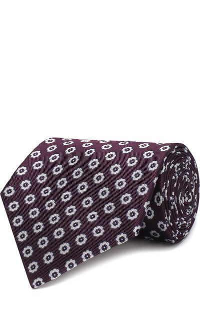 Мужской шелковый галстук с узором ZEGNA, арт. Z3D20/1XW