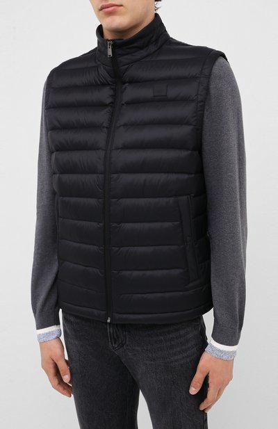Пуховый жилет BOSS черного цвета по цене 24200 руб., арт. 50427097, фото 3 Пуховый жилет BOSS, арт. 50427097, фото 3