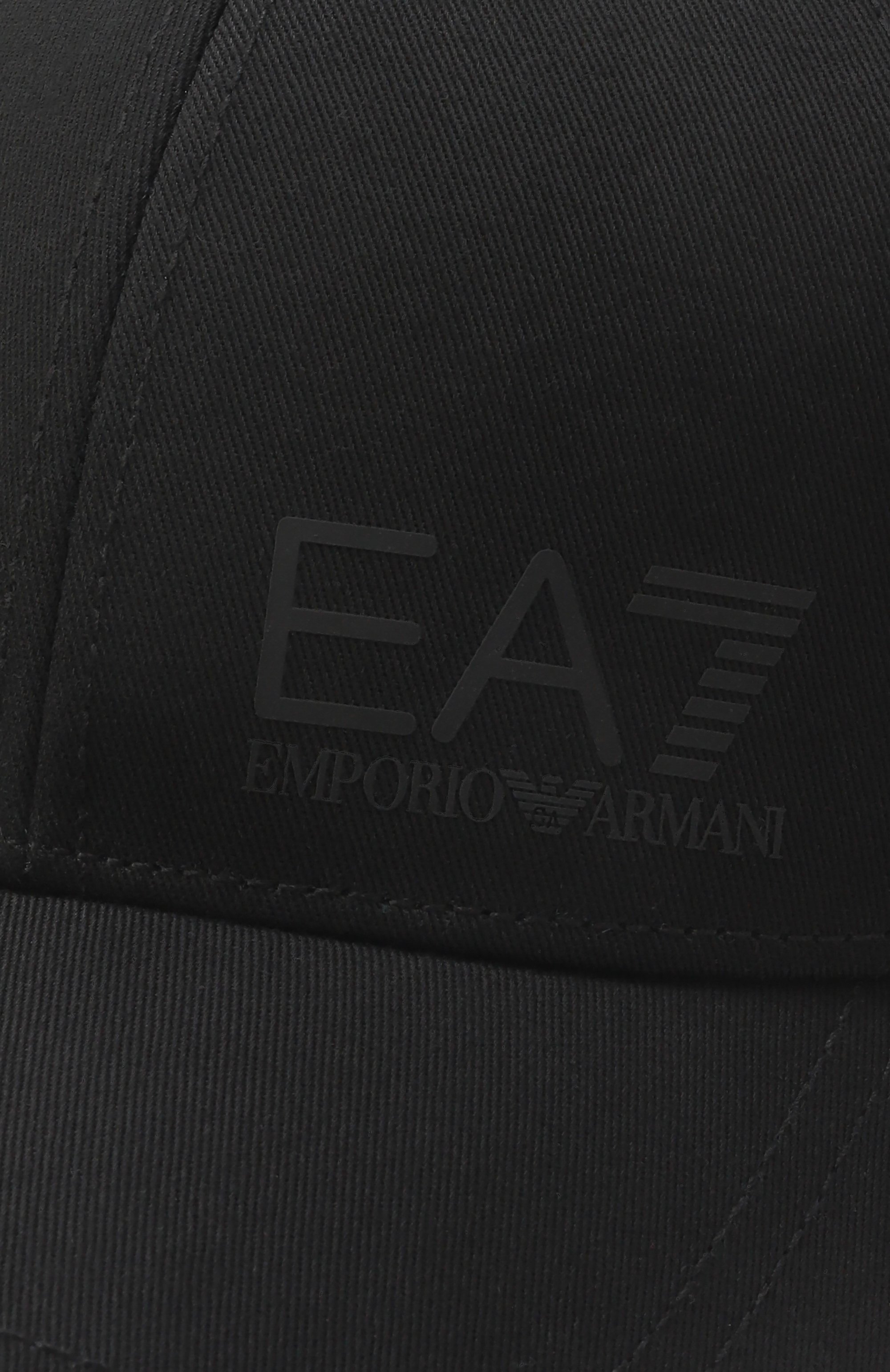 Хлопковая бейсболка EA7 черного цвета по цене 7330 руб., арт. 7X000005/AF11989, фото 3 Хлопковая бейсболка EA7, арт. 7X000005/AF11989, фото 3