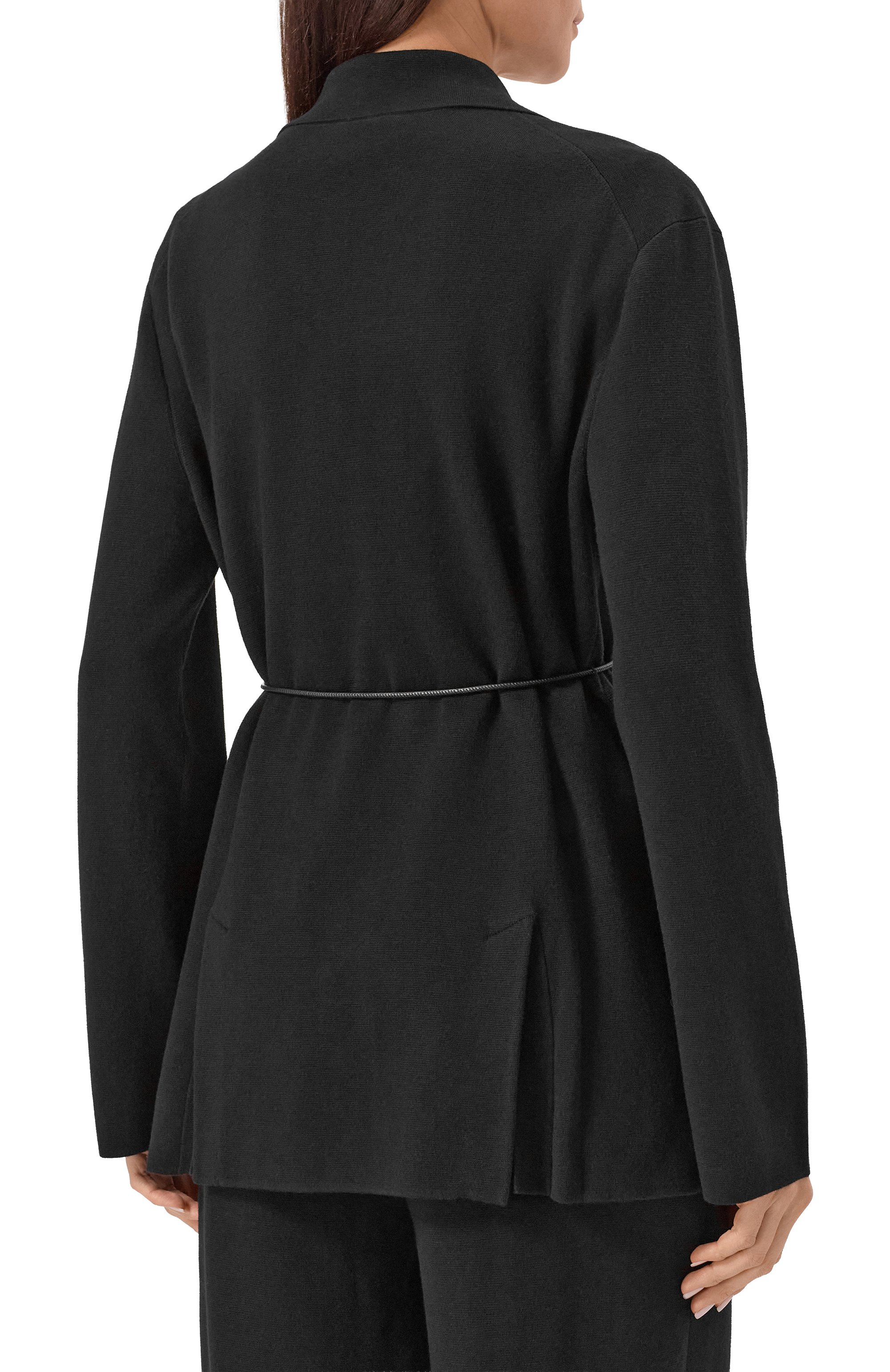 Жакет из шерсти и хлопка 12 STOREEZ черного цвета по цене 32000 руб., арт. 134006, фото 4 Жакет из шерсти и хлопка 12 STOREEZ, арт. 134006, фото 4