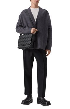 Мужская сумка diago large BOTTEGA VENETA черного цвета, арт. 815796/V4FV1 | Фото 7 (Ремень/цепочка: На ремешке; Материал: Натуральная кожа; Драгоценные камни: Проставлено; Размер: medium; Материал сплава: Проставлено)