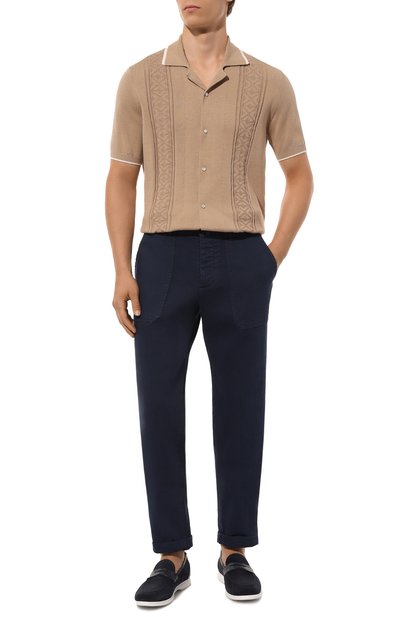 Хлопковая рубашка BRUNELLO CUCINELLI, арт. M29202605, фото 2