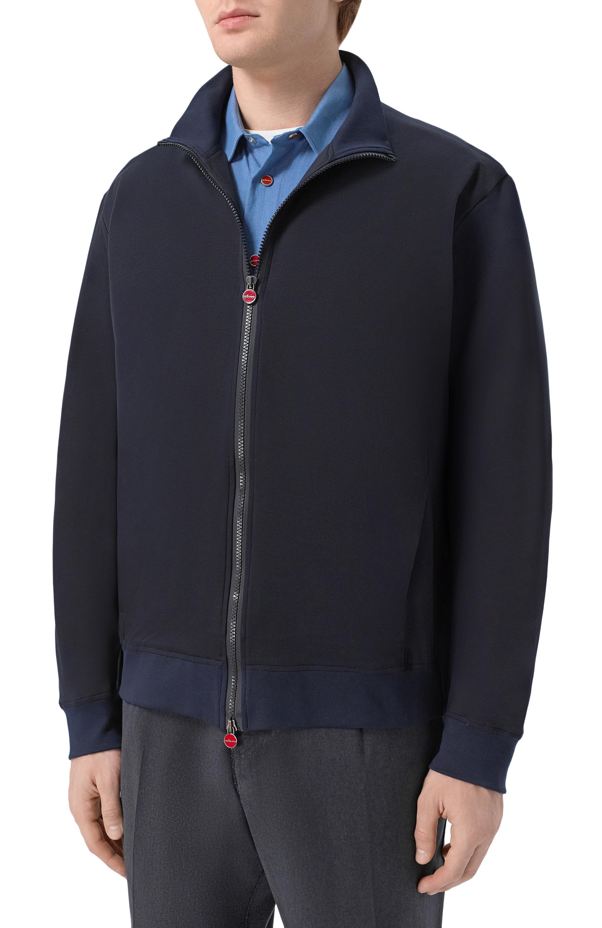 Хлопковая толстовка KITON темно-синего цвета по цене 79950 руб., арт. UMC032K06R4911_5XL-8XL, фото 3 Хлопковая толстовка KITON, арт. UMC032K06R4911_5XL-8XL, фото 3