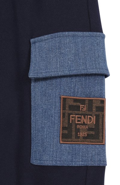 Хлопковые джоггеры FENDI, арт. JMF570/5V0/3A-6A, фото 3