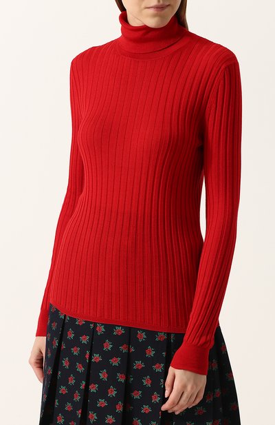 Водолазка фактурной вязки из смеси шелка и шерсти с кашемиром GUCCI, арт. 467680/X9A09, фото 3