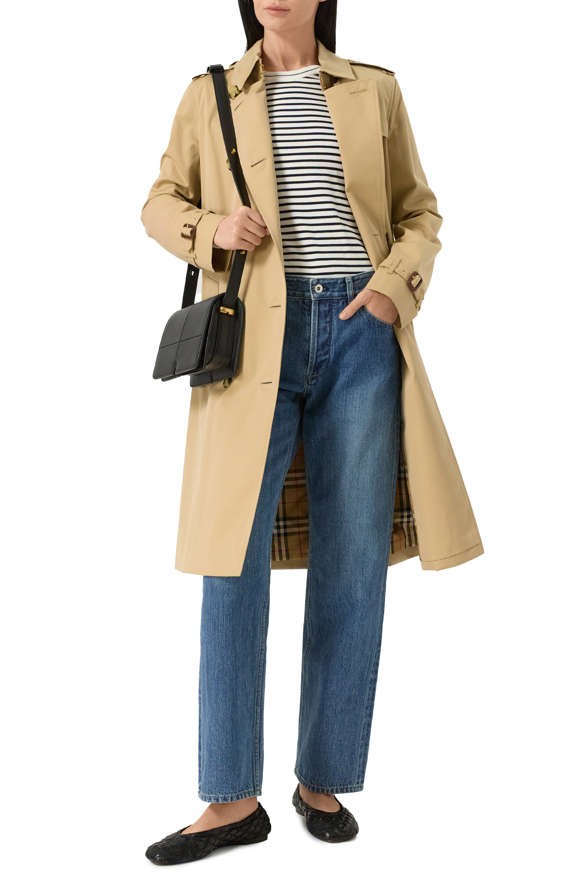 Кожаные балетки sadler BURBERRY, арт. 8080383, фото 2