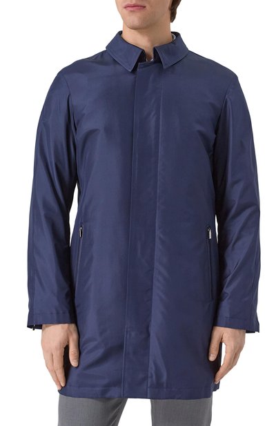 Плащ из шелка и шерсти ZILLI, арт. ATIMH1M0619VPIP00/68, фото 3