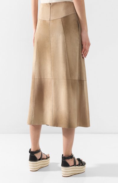 Кожаная юбка BOTTEGA VENETA, арт. 554497/VF1D0, фото 4