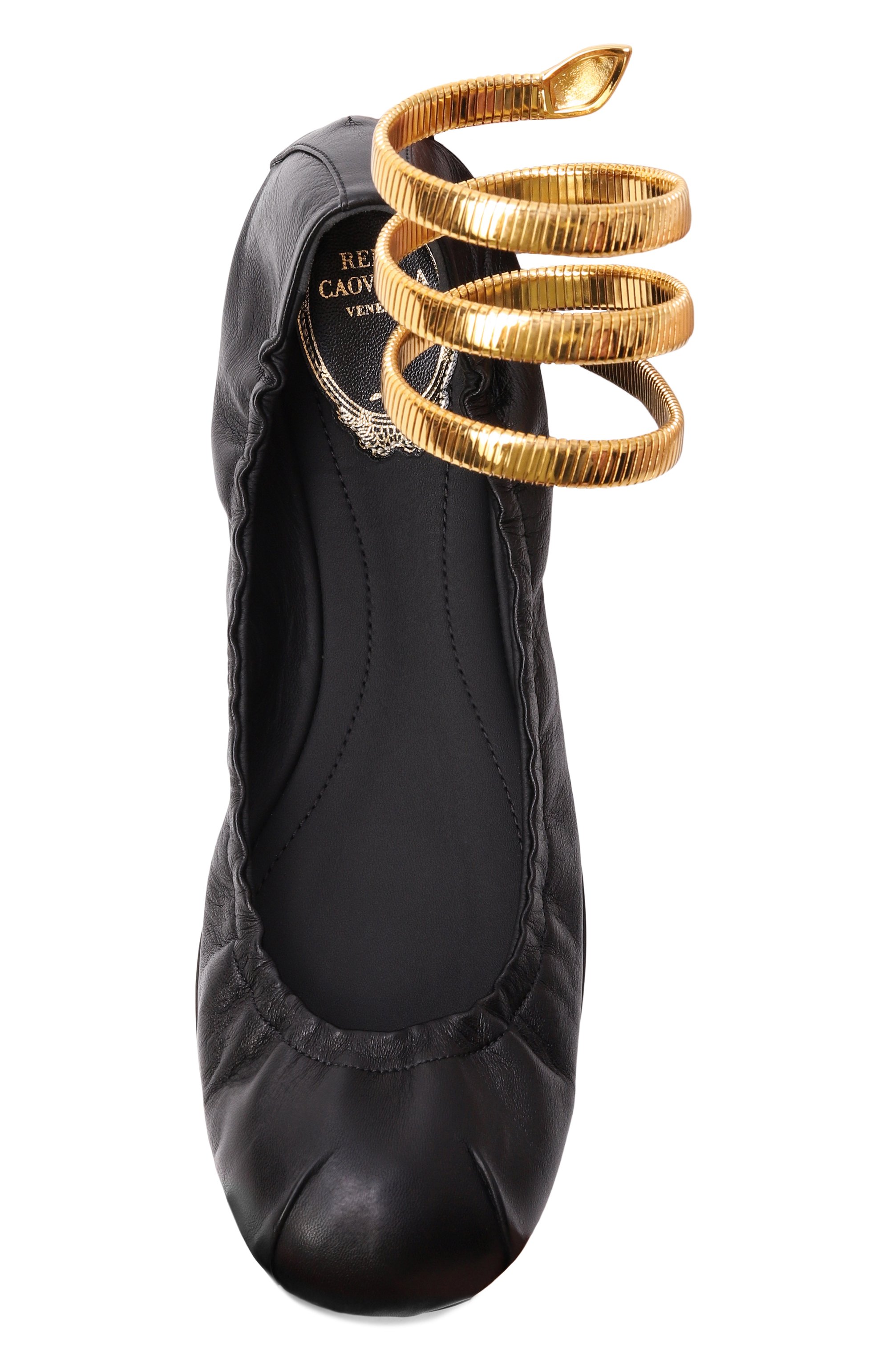 Кожаные балетки juniper RENE CAOVILLA, арт. C12186-010/NA01, фото 6