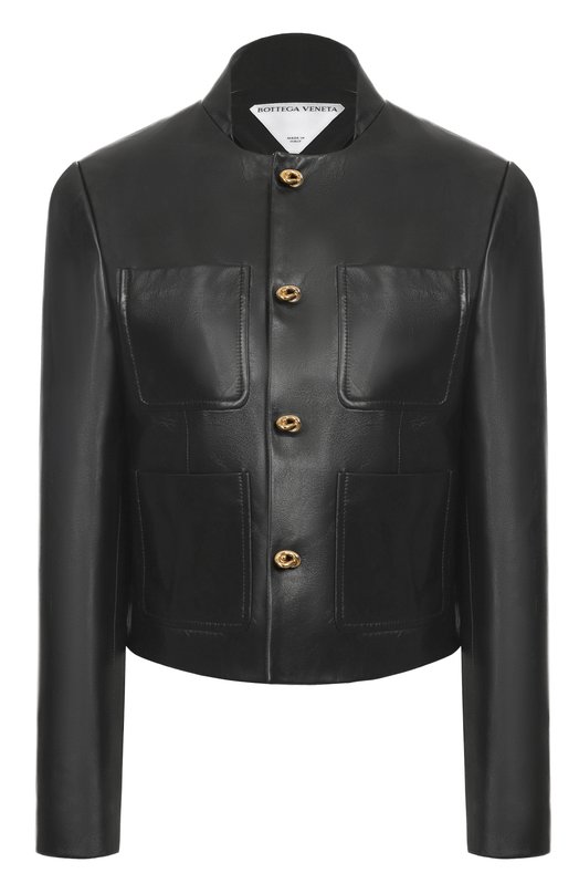 Кожаный жакет Bottega Veneta 843999/V5BX0 Чёрный 843999/V5BX0
