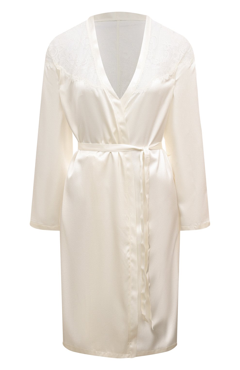 Шелковый халат LISE CHARMEL молочного цвета по цене 54180 руб., арт. ALH2072, фото 1 Шелковый халат LISE CHARMEL, арт. ALH2072, фото 1