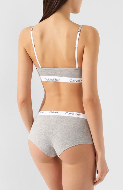 Хлопковый бюстгальтер с логотипом бренда CALVIN KLEIN, арт. QF1536E, фото 3