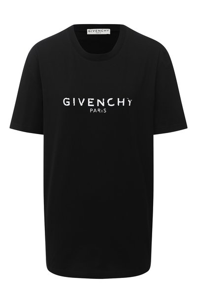 Женская хлопковая футболка GIVENCHY, арт. BW708F3Z0Y