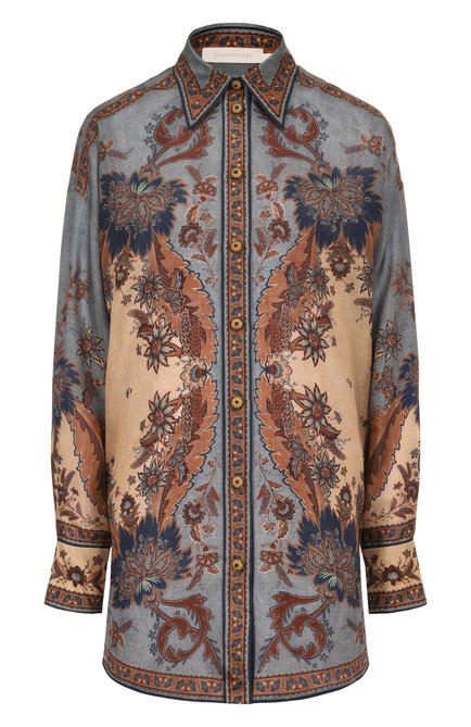 Женская шелковая рубашка ZIMMERMANN, арт. 3498TSS253