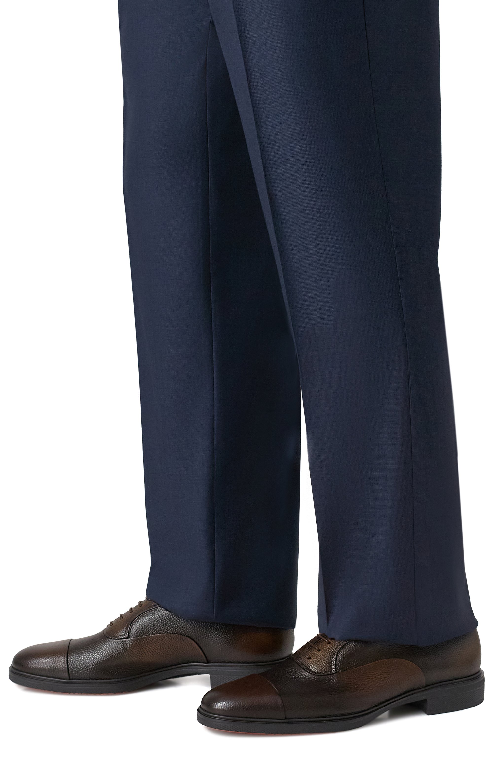 Кожаные оксфорды easy on SANTONI, арт. MGEG18957NEAXPGL, фото 3