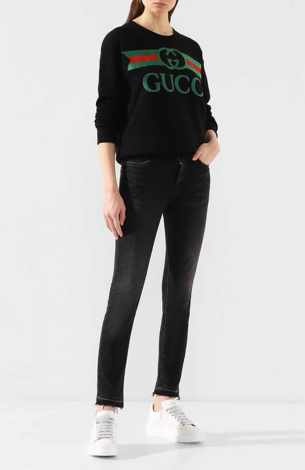 Хлопковый свитшот GUCCI, арт. 469250/XJCCG, фото 2