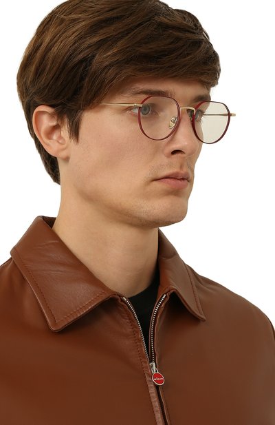 Оправа KALEOS коричневого цвета по цене 29950 руб., арт. GRIFFIN C-002, фото 3 Оправа KALEOS, арт. GRIFFIN C-002, фото 3