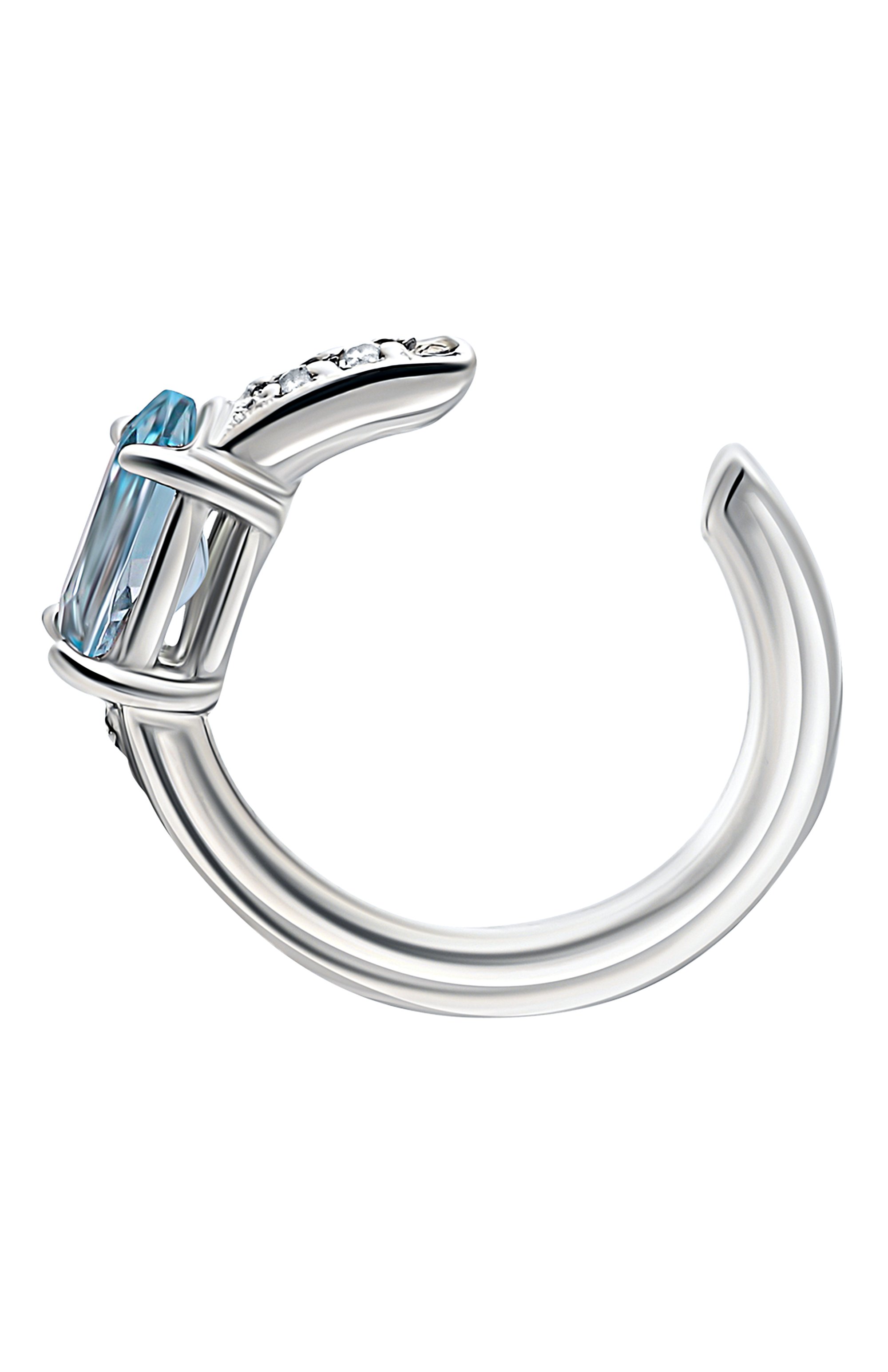 Кафф с голубым топазом MOONKA, арт. ec-c-btpz, фото 4