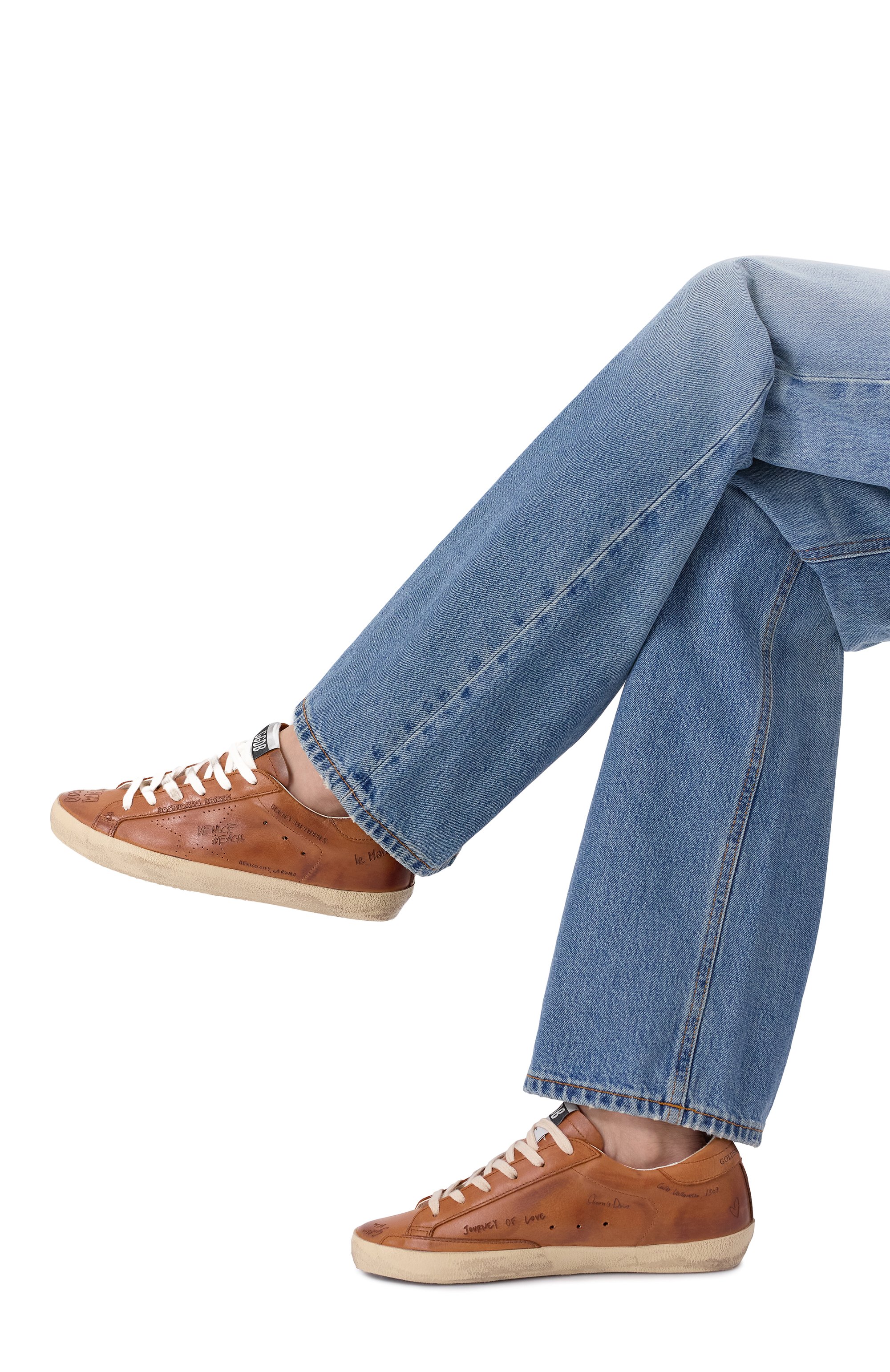 Кожаные кеды super-star GOLDEN GOOSE DELUXE BRAND, арт. GWF00105.F007546, фото 2