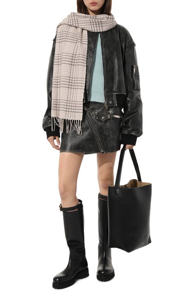 Шарф из шелка и кашемира KITON, арт. D56752XC5023, фото 2