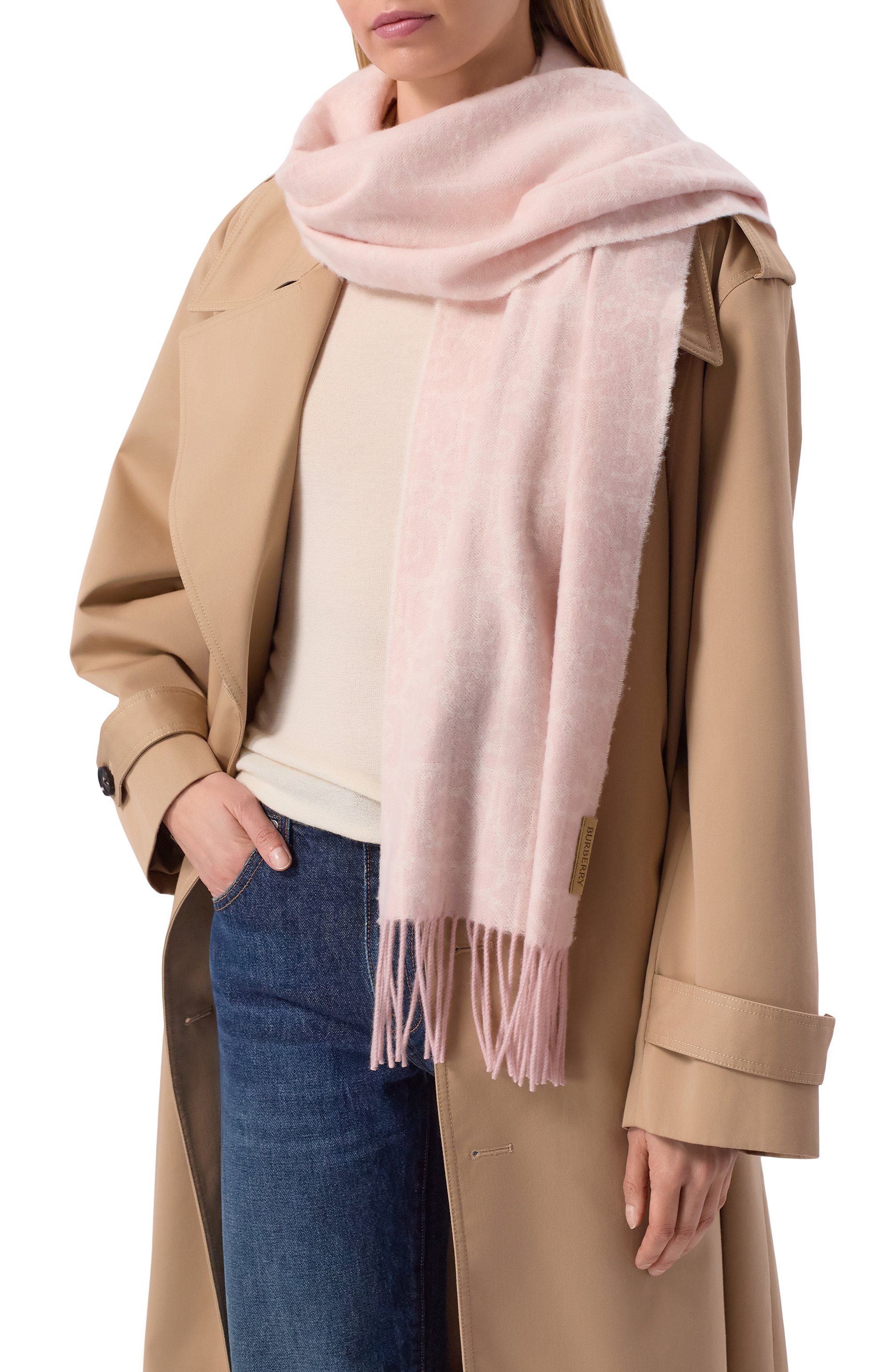 Кашемировый шарф BURBERRY, арт. 8117691, фото 2