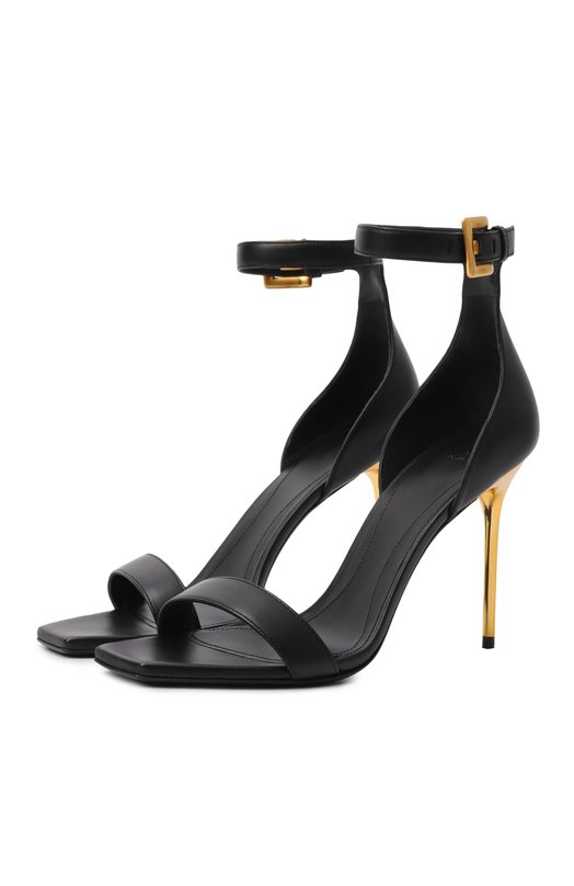 Кожаные босоножки Anthem 95 Balmain GN4UH184/LNAP Чёрный GN4UH184/LNAP