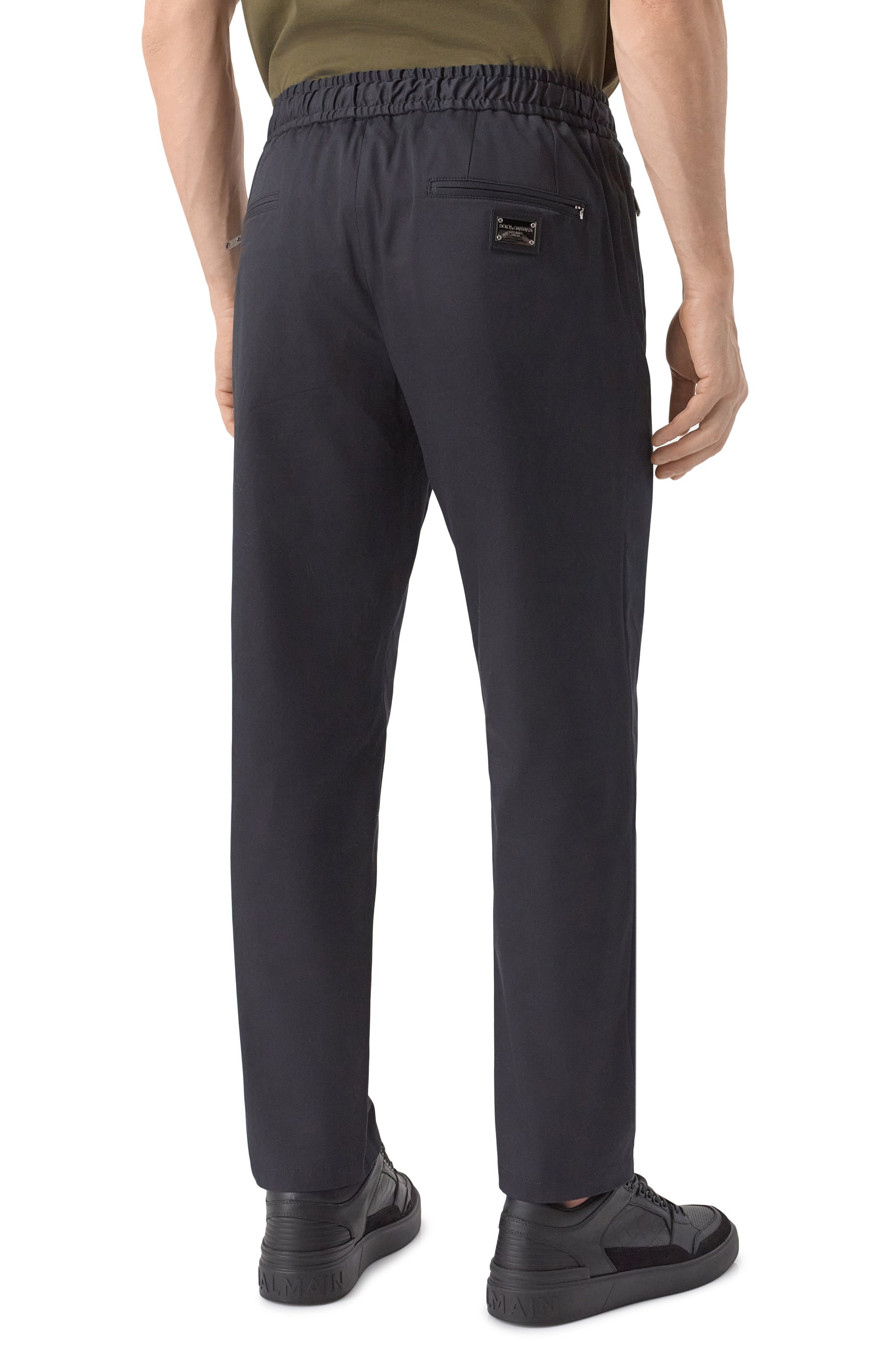 Хлопковые брюки DOLCE & GABBANA, арт. GVZAET/FUFJR, фото 4