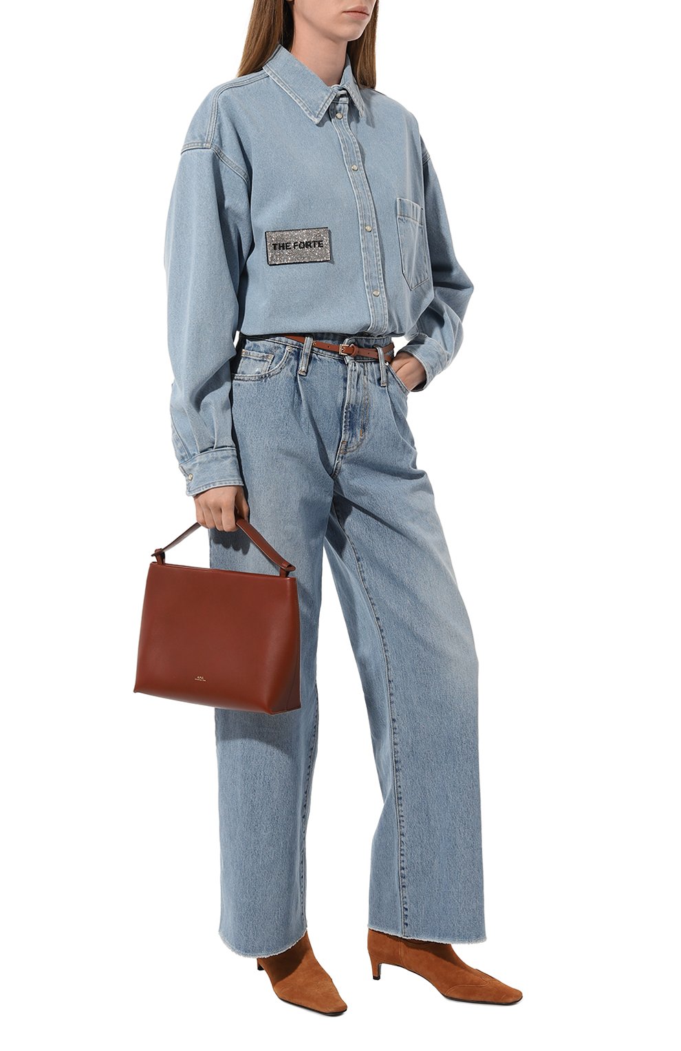 Сумка ashley A.P.C. коричневого цвета по цене 64850 руб., арт. PXAWVF61739CAD, фото 7 Сумка ashley A.P.C., арт. PXAWVF61739CAD, фото 7