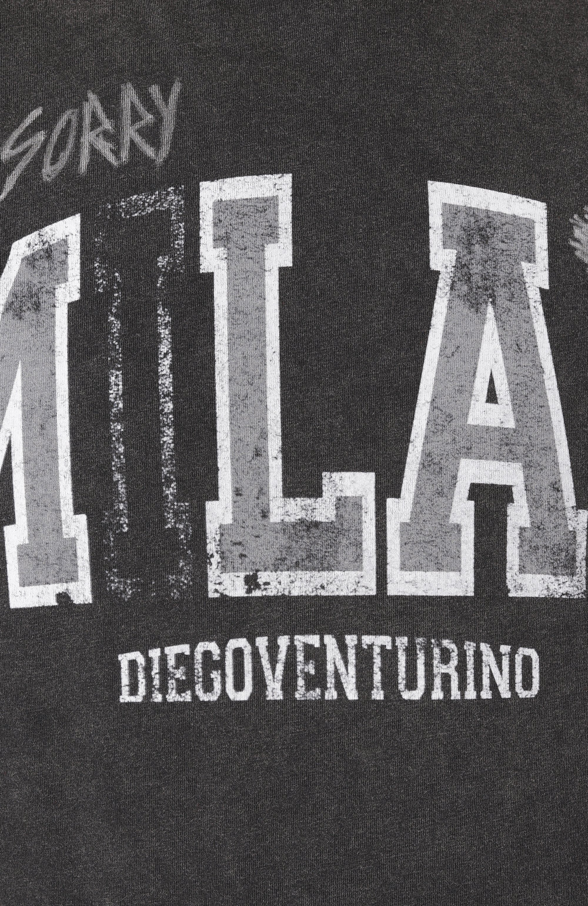 Хлопковый лонгслив DIEGO VENTURINO, арт. DVTSMLCLATE, фото 6