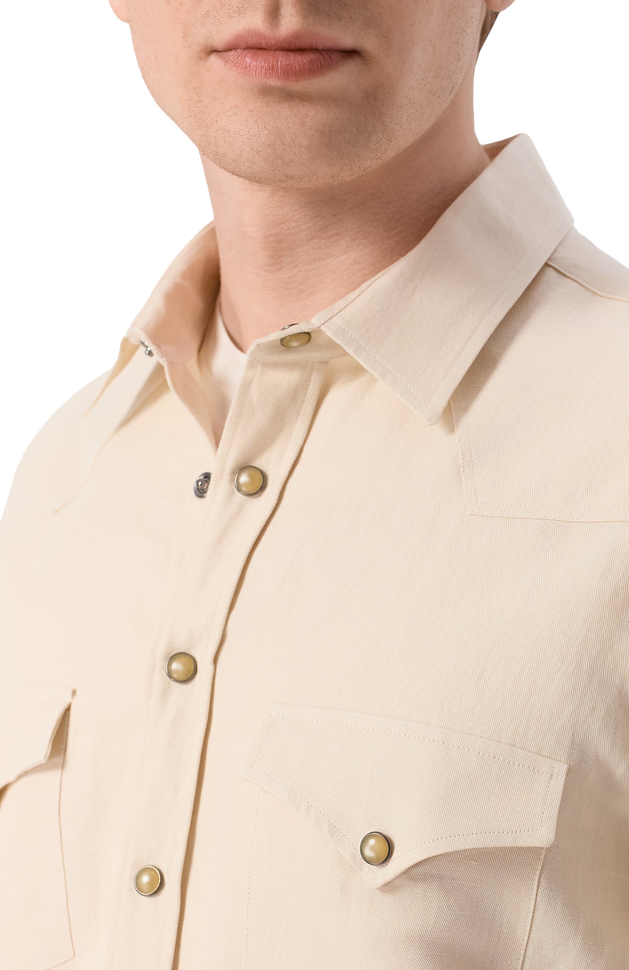 Рубашка из хлопка и льна CANALI, арт. CSL7066/GL03744, фото 5