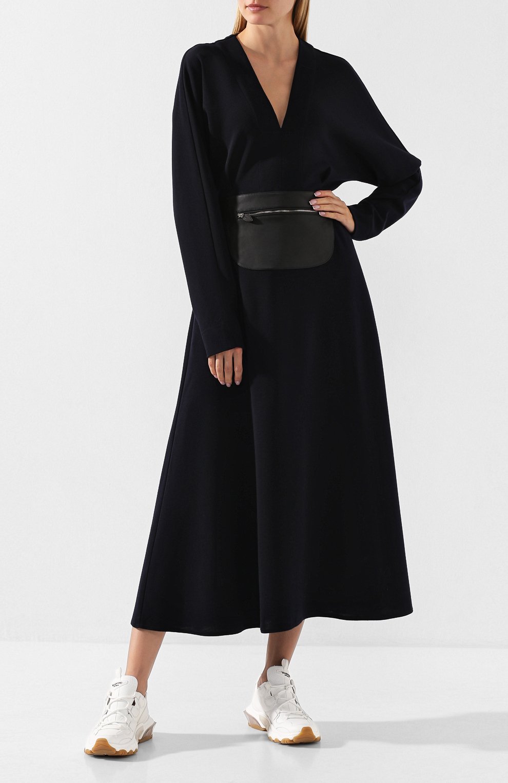 Шерстяное платье LANVIN темно-синего цвета по цене 209000 руб., арт. RW-DR358K-2414-H19, фото 2 Шерстяное платье LANVIN, арт. RW-DR358K-2414-H19, фото 2