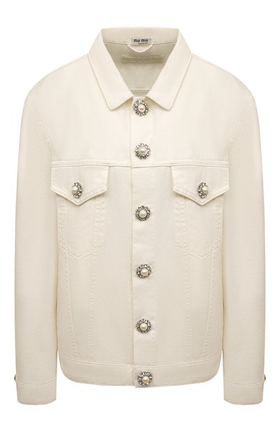 Джинсовая куртка MIU MIU, арт. GWB121-4YE-F0009, фото 1