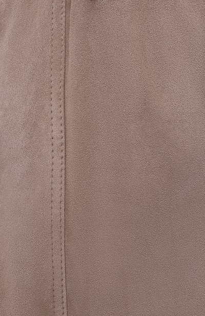 Замшевая юбка BRUNELLO CUCINELLI темно-бежевого цвета по цене 350000 руб., арт. MPW30G3129, фото 5 Замшевая юбка BRUNELLO CUCINELLI, арт. MPW30G3129, фото 5