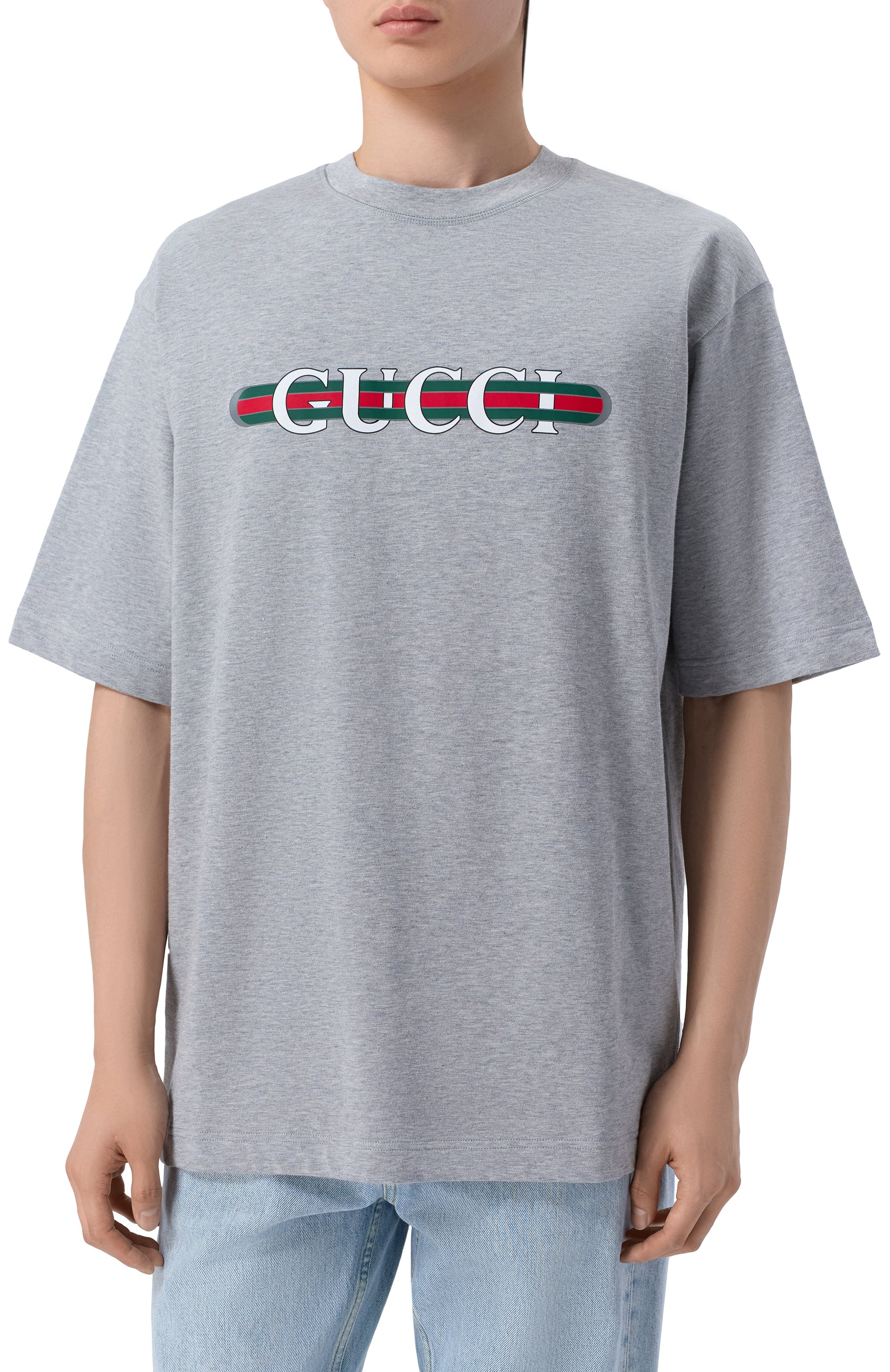 Хлопковая футболка GUCCI, арт. 784361/XJGM9, фото 3