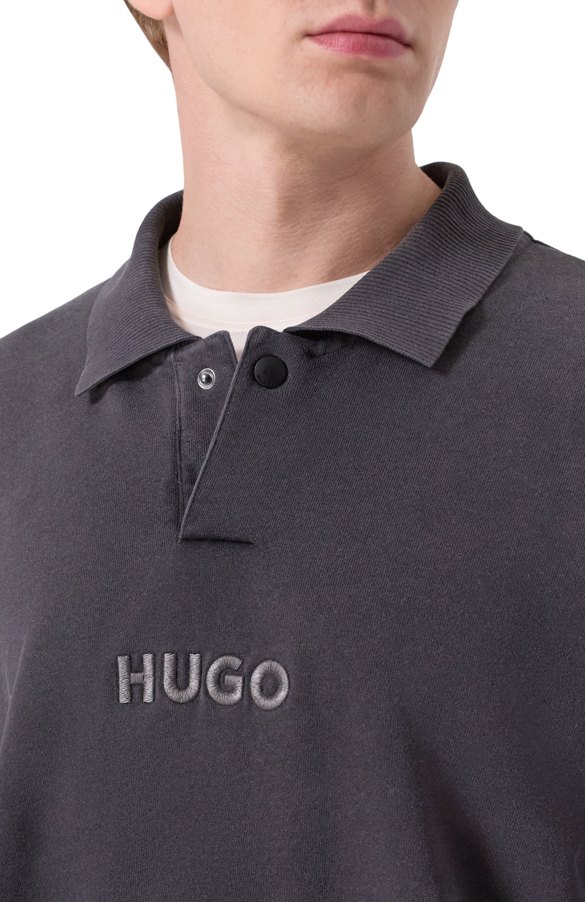 Хлопковое поло HUGO, арт. 50546395, фото 5