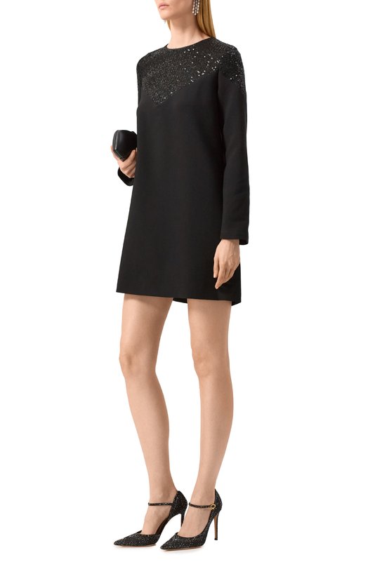 Платье с отделкой пайетками Botrois SKU5115887693 Чёрный  SKU5115887693 Фото 2