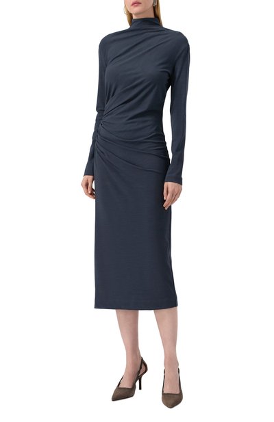 Платье из вискозы и шерсти BRUNELLO CUCINELLI, арт. MP929AFK41, фото 3