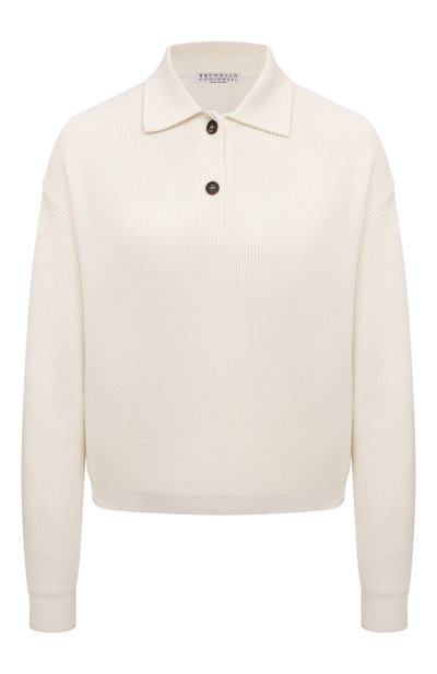 Женский хлопковое поло BRUNELLO CUCINELLI, арт. M19194705P