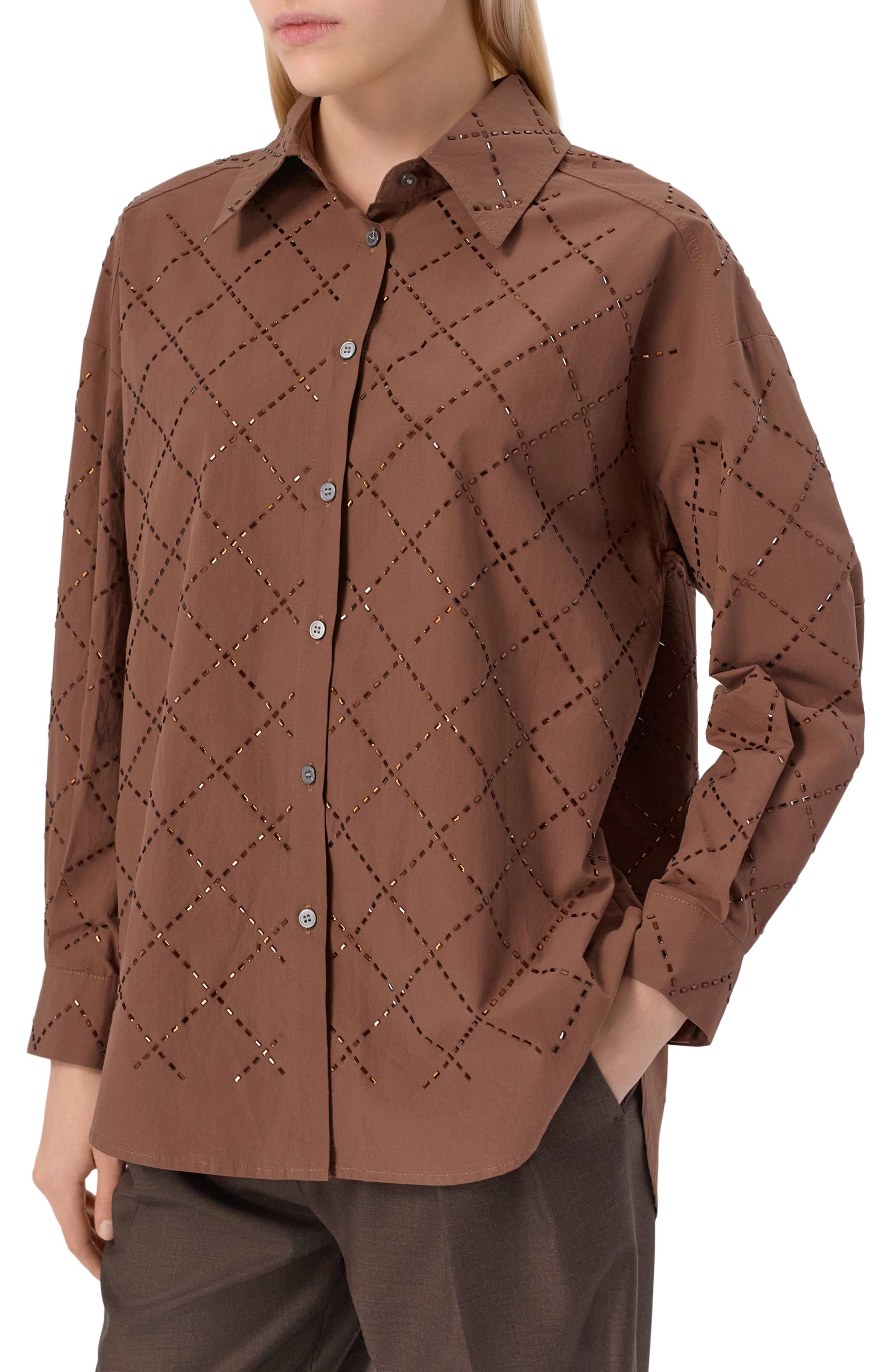 Хлопковая рубашка SEVEN LAB, арт. 225-C-W-15-02-102, фото 3