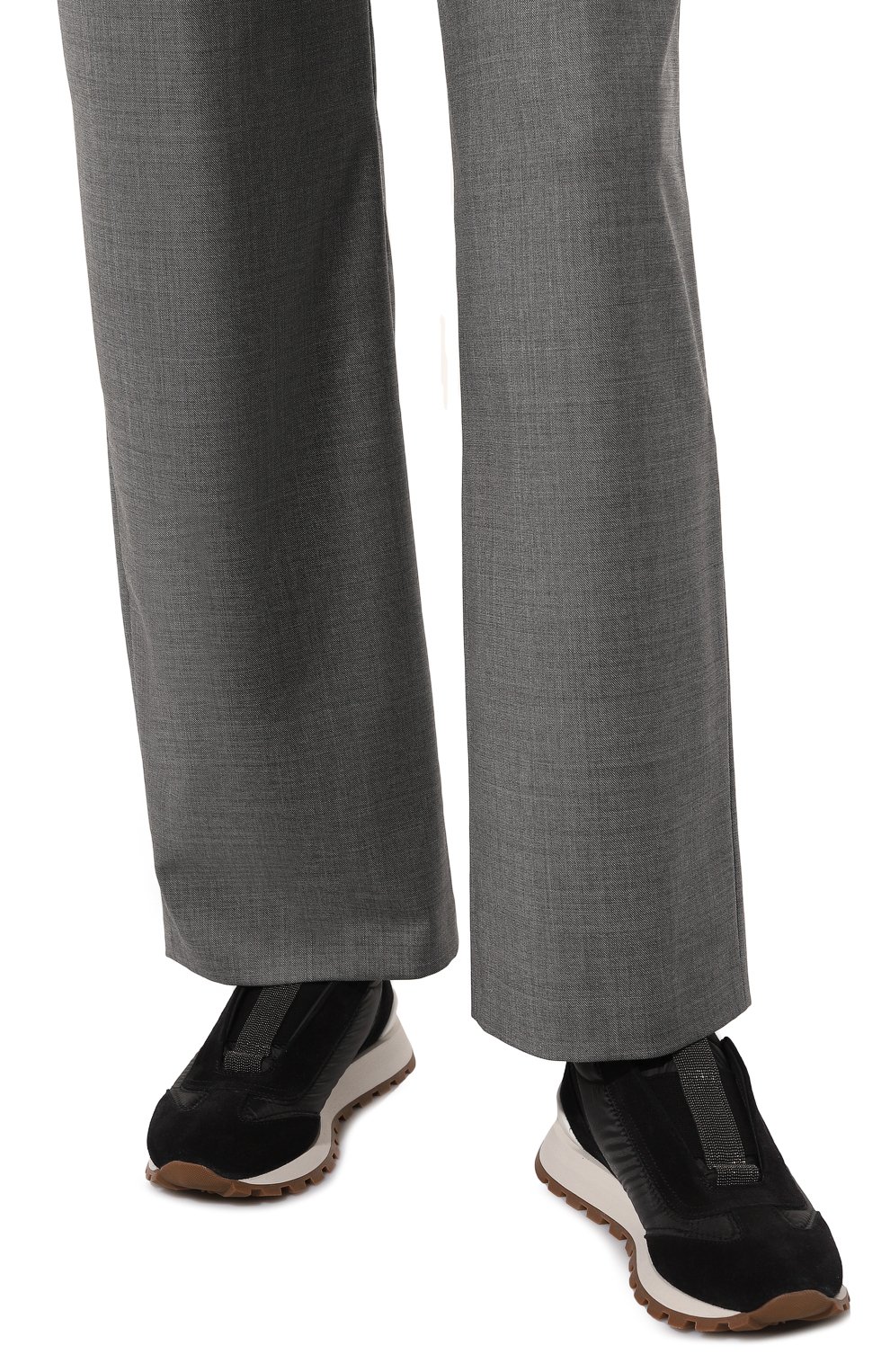 Комбинированные кроссовки BRUNELLO CUCINELLI, арт. MZSFGBP118, фото 3