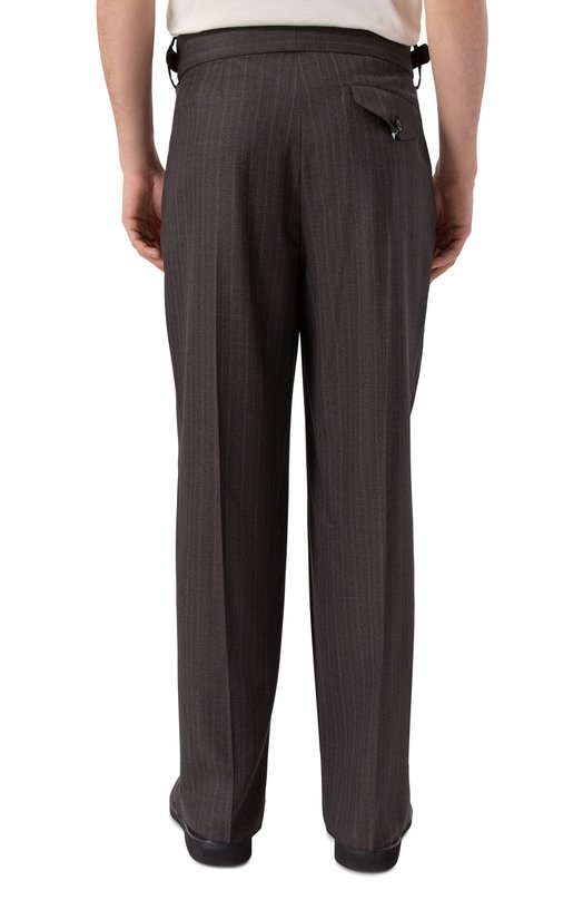 Шерстяные брюки Emporio Armani EM004008/TE18267 Серый  EM004008/TE18267 Фото 4