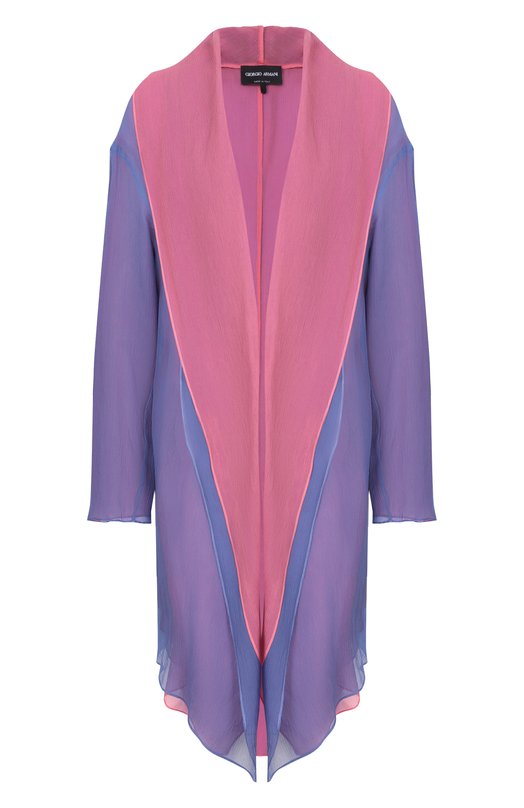 Двусторонняя накидка из шелка Giorgio Armani GW003067/TE20209 Фиолетовый GW003067/TE20209