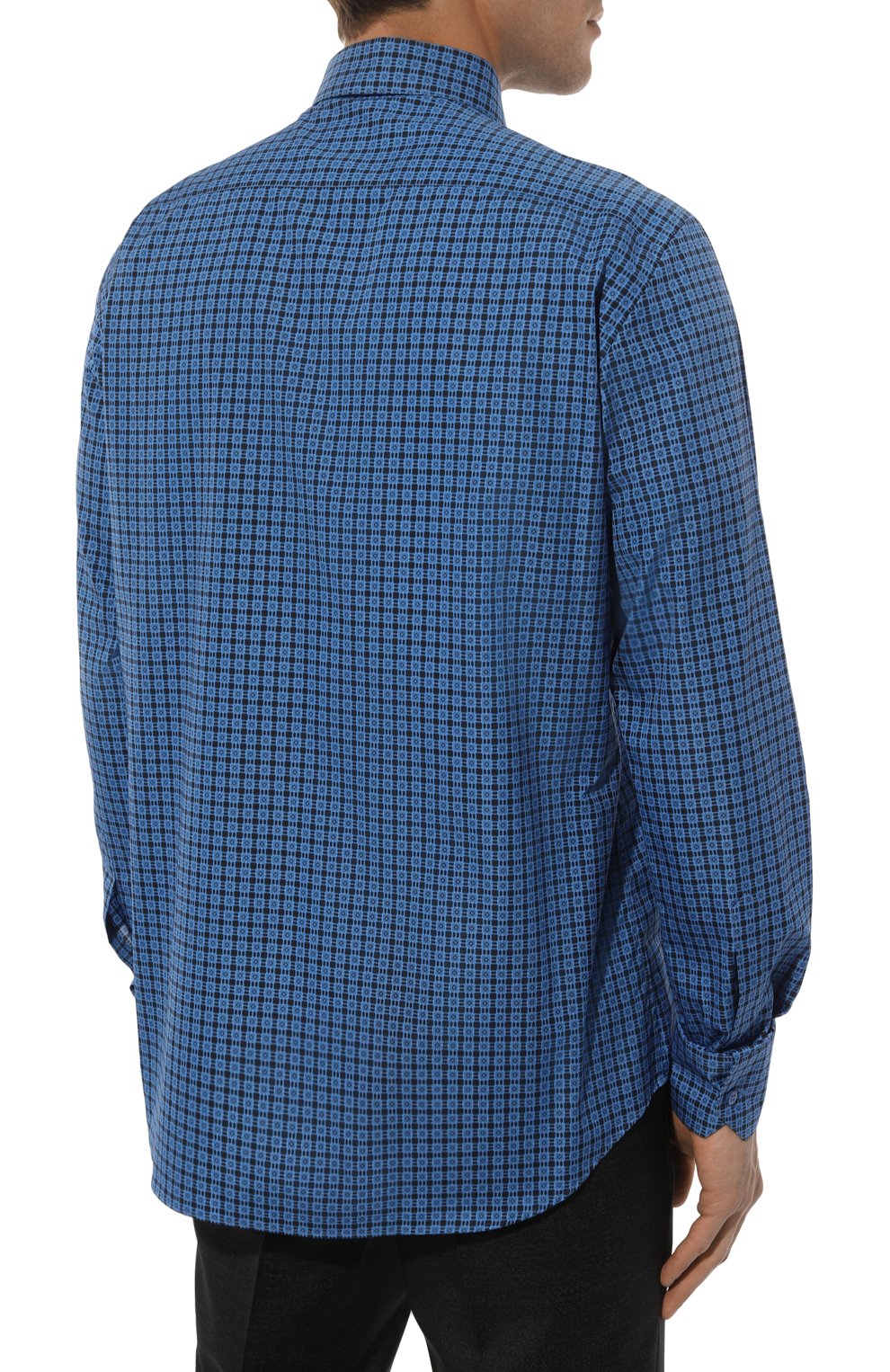 Хлопковая рубашка STEFANO RICCI синего цвета по цене 98550 руб., арт. MS004775/C2708, фото 4 Хлопковая рубашка STEFANO RICCI, арт. MS004775/C2708, фото 4