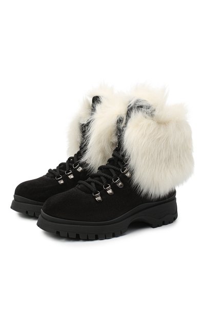 Женские замшевые ботинки PRADA, арт. 1T496M-JFT-F0889-ZF30